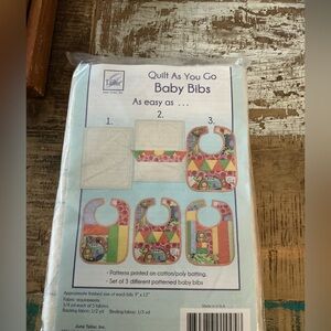 Quilt As You Go Baby Bibs Quilt as you go kit